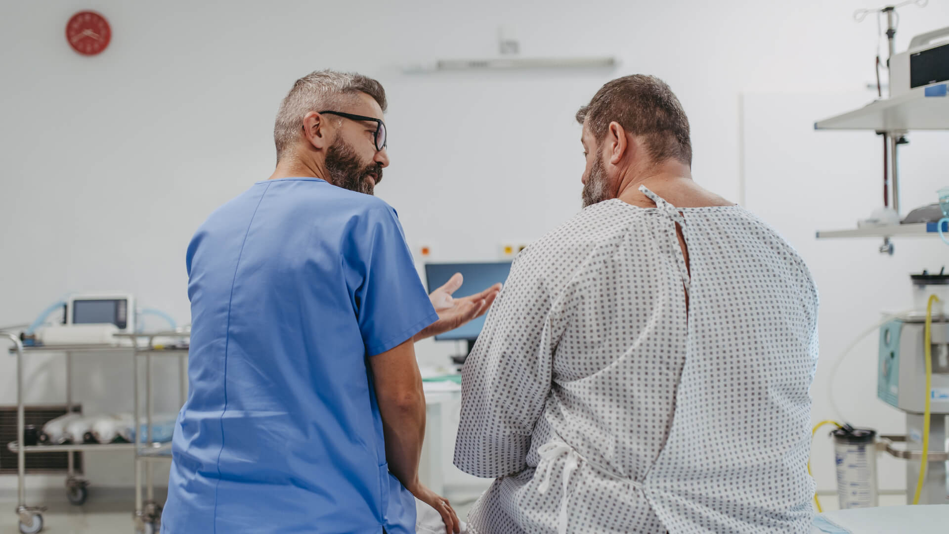 Doctor and Patient Back Image